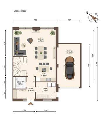 Grundriss Erdgeschoss