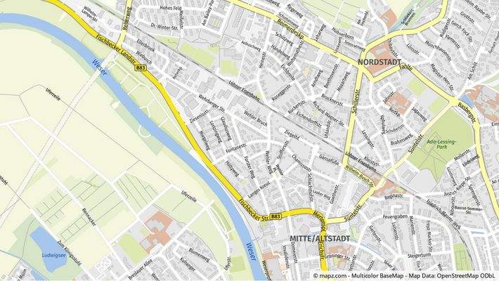 Geolyzer Kartenausschnitt