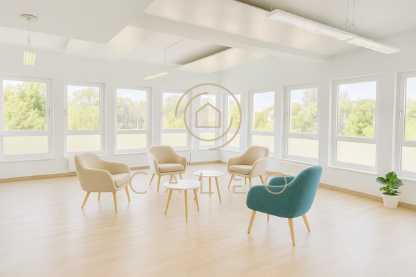 Innen mit Beispielmöblierung