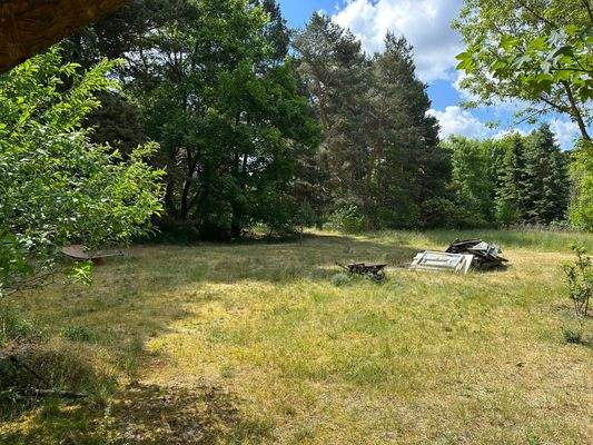 Garten und Teil der bebaubaren Fläche