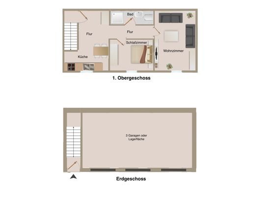 Grundriss Nebengebäude links
