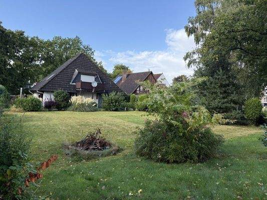 Blick auf Vorderhaus