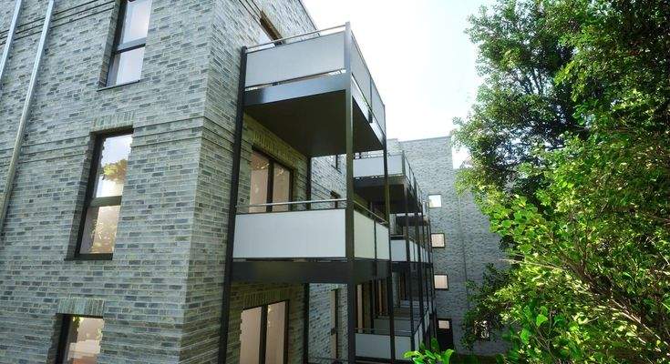 Blick auf das Gebäude