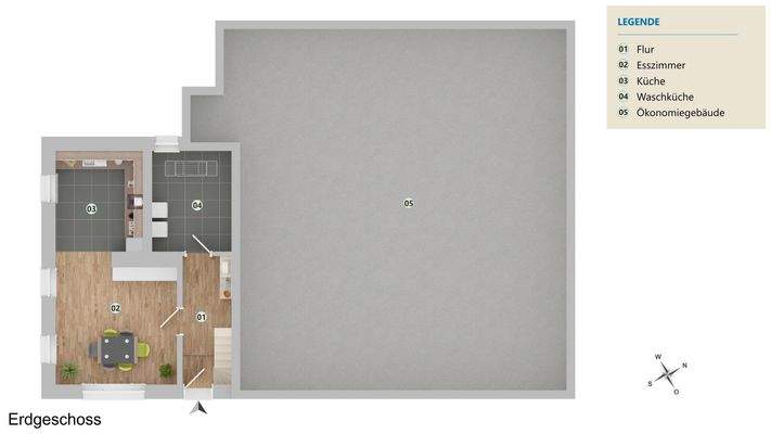 EG Grundriss aufbereitet