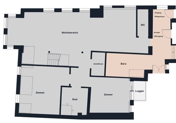 Grundriss ohne Maßstab UG Hirschgraben