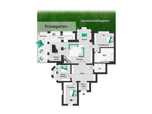 Wohnung 01 Grundriss