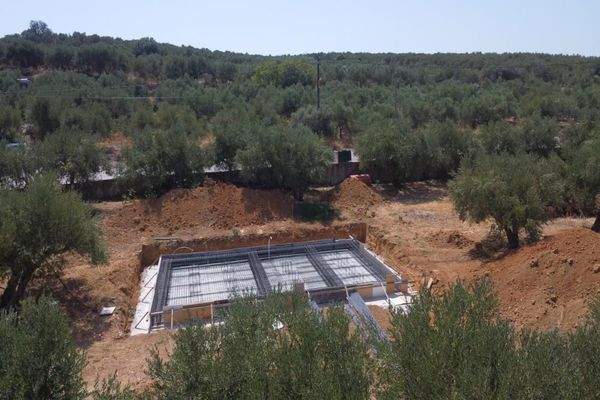 Kreta, Maleme: Villa in mediterraner Anlage mit Olivenhain und Meerblick zu verkaufen