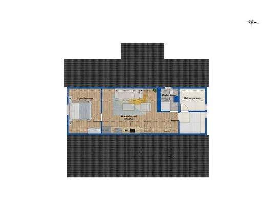 Grundriss Spitzboden