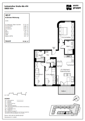 Verkaufsgrundriss WE 27