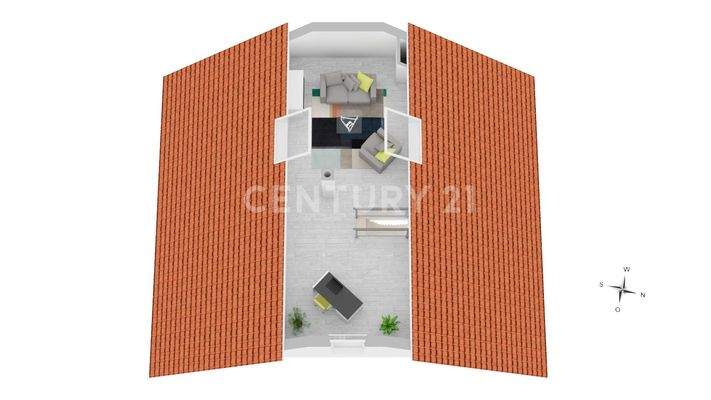 Grundriss Spitzboden