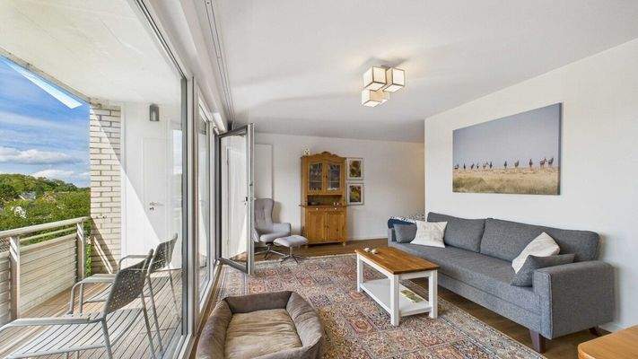 Direkt auf den Balkon