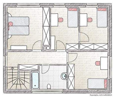 Exposeplan Obergeschoss