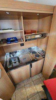 Singelküche im Dachboden