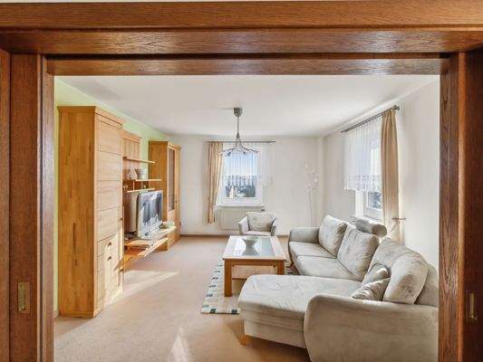 Blick in das Wohnzimmer