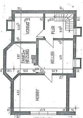 Grundriss Keller