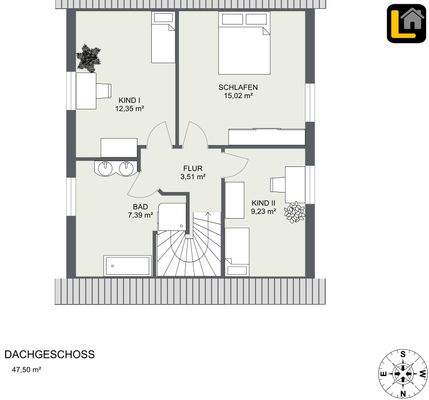 Grundriss Dachgeschoss