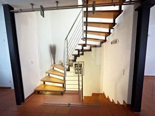 Treppenhaus mit Glaselemente