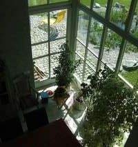 Blick von der Galerie zum Wintergarten