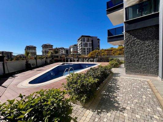 Sea View Apartment within Social Activities in Alanya
