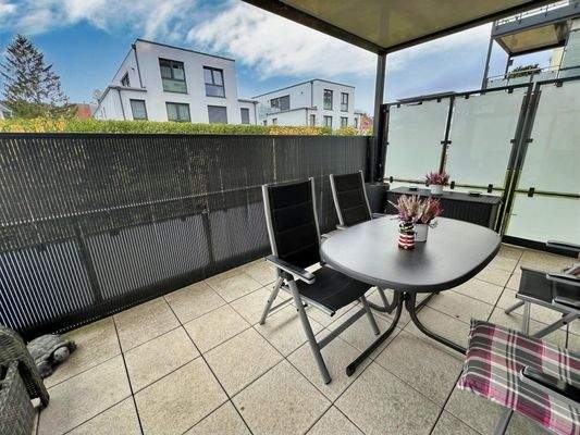 geschützte Terrasse