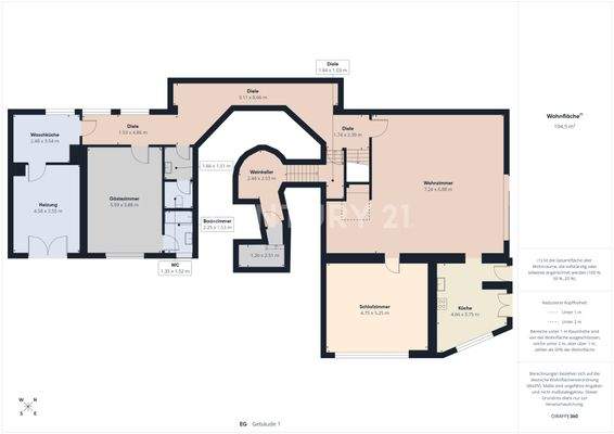 Grundriss Einliegerwohnung