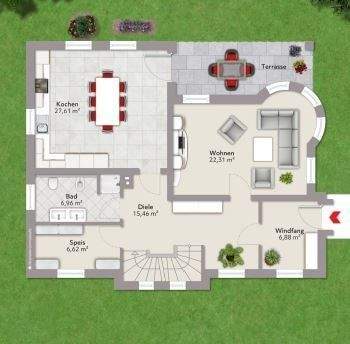 Grundriss Erdgeschoss