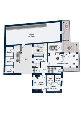 Wohnhaus Erdgeschoss