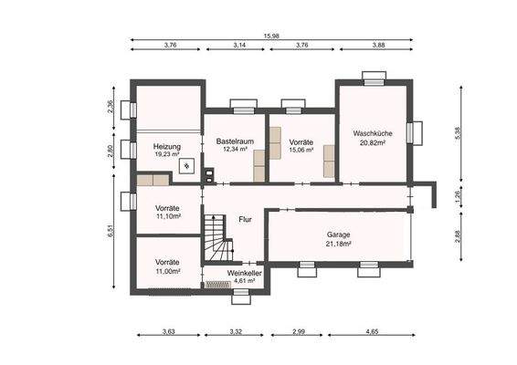 Grundriss Kellergeschoss
