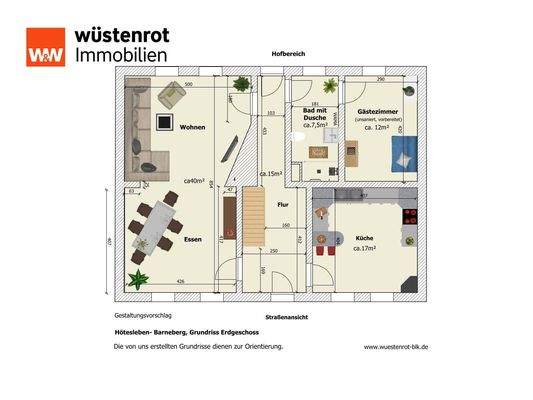 Hötensleben- Barneberg, Grundriss Erdgeschoss