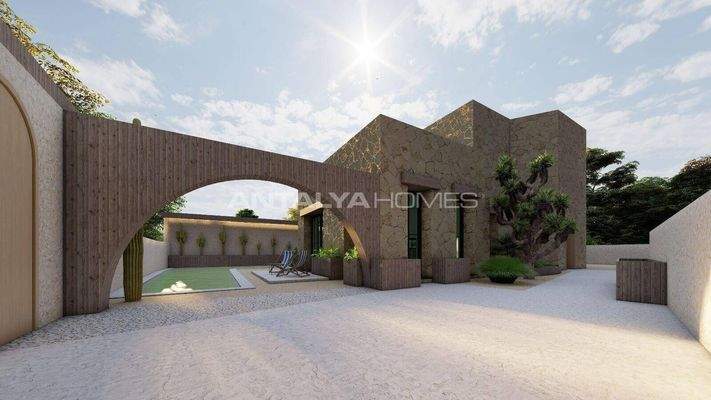 Detached Sea-View Houses with Private Pool in Bodrum Gumusluk