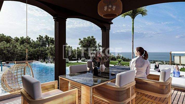 Sea View Villas with Pool in Kuşadası Yaylaköy