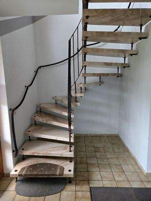 Tolle Marmorharfentreppe