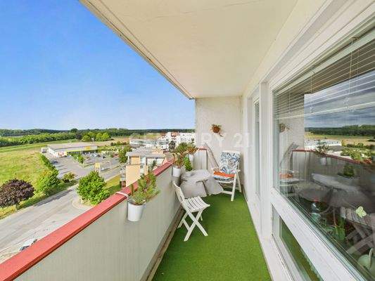 Sehr großer überdachter Balkon