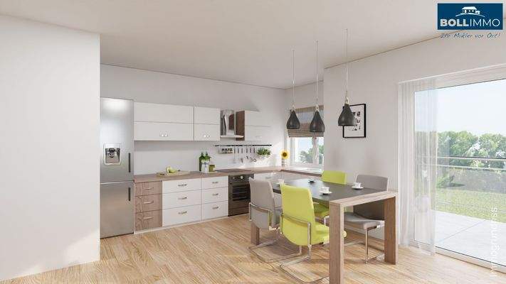 Visualisierung - Küche und Essplatz