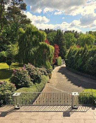 Blick auf die Einfahrt