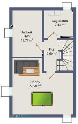 UNTERGESCHOSS Variante 1