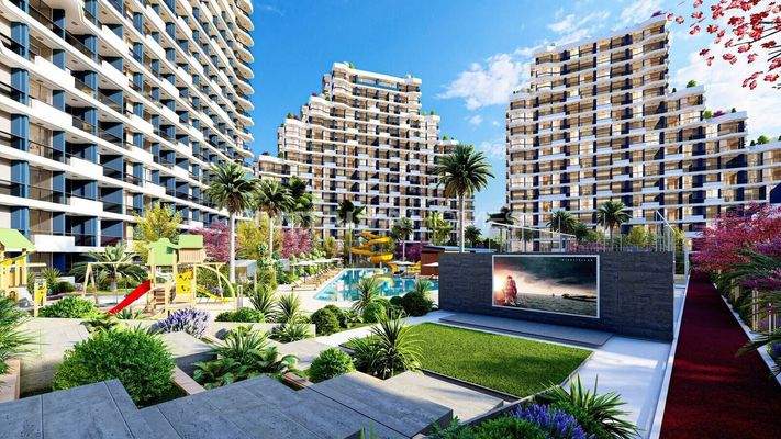 Flats in Expansive Project in Mersin Few Steps from the Sea