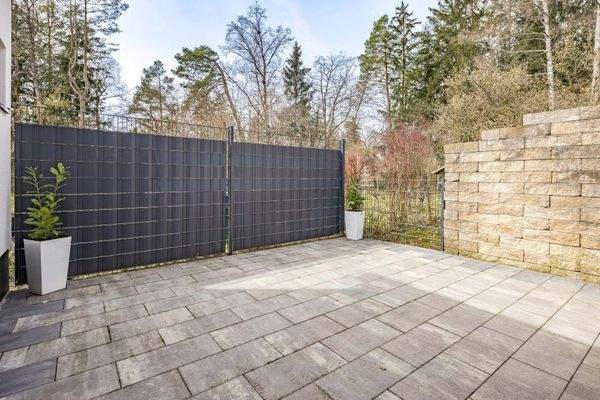 Terrasse mit Sichschutz