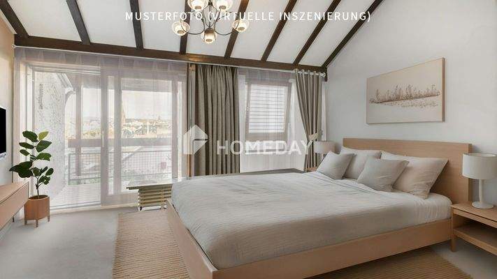 1. OG Schlafzimmer 1 1-Musterfoto (virtuelle Inszenierung)2