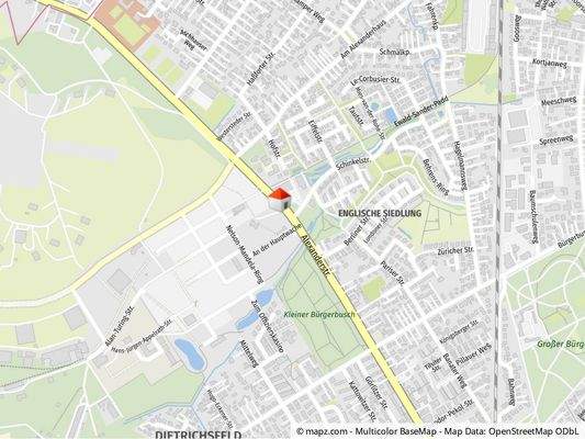 Geolyzer Kartenausschnitt