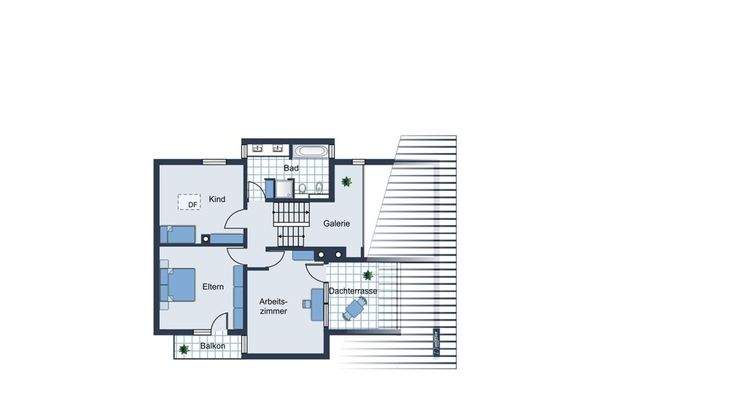 Obergeschoss mit Galerie
