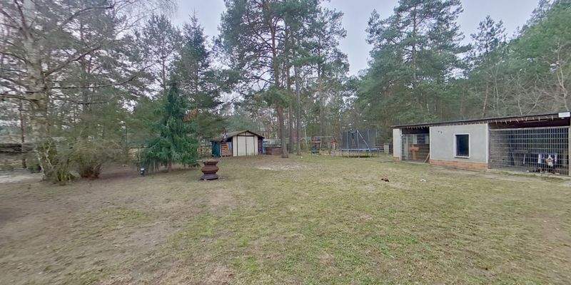 Blick über das Grundstück