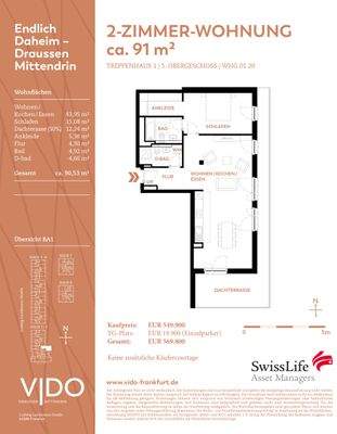 1.20 Grundriss 2-Zimmer