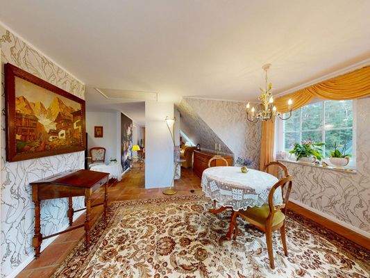 Essbereich Wohnung 3 im Dachgeschoss