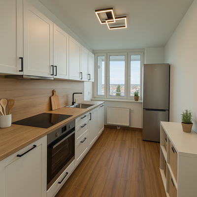 Küche Beispiel möbeliert