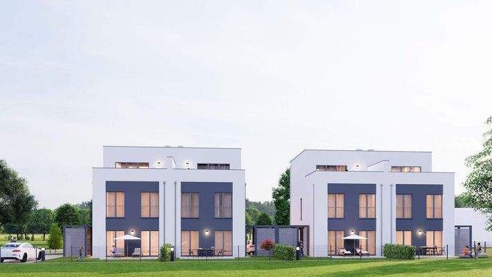 Hausrückseiten - Süd Ausrichtung