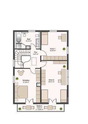 Grundriss Obergeschoss