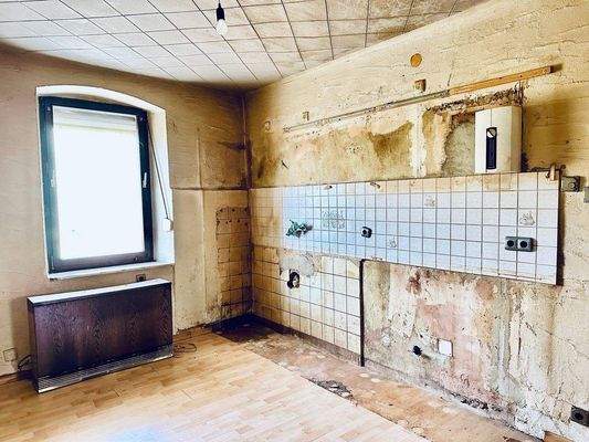 Die Küche im Erdgeschoss