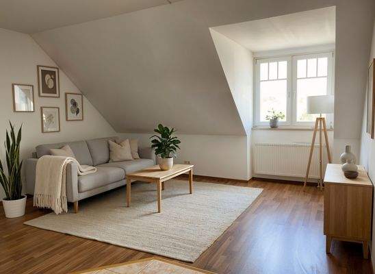 Beispiel Wohnung Dachgeschoss - (KI generiert)