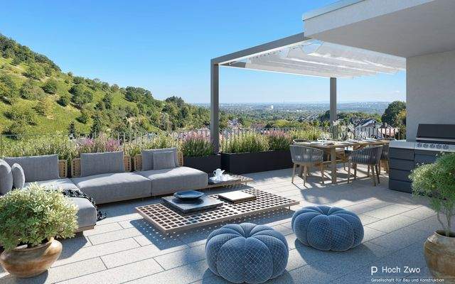 Ausblick von der Dachterrasse